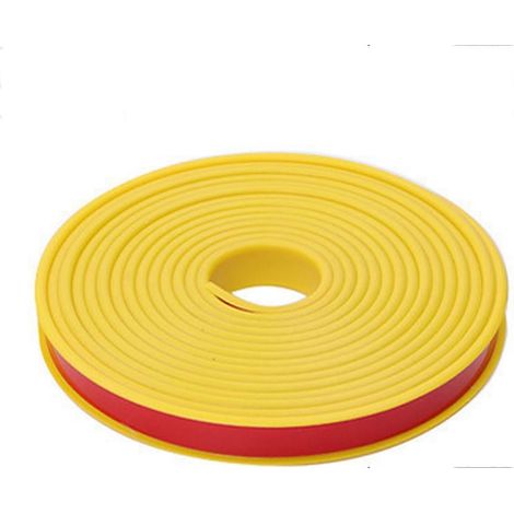 Bande de chant en forme de U pour meubles, 5 m x 18 mm, ruban de protection de chant flexible en TPE jaune auto-adhésif pour bois (1/5)