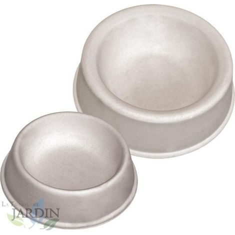 Mangiatoia e abbeveratoio per cane in cemento modello S. Capacità 0,75 Litri. 21x7 cm di altezza.
