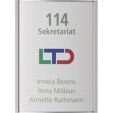 FRANKEL kaiserkraft, Plaque de porte ORLANDO™, h x l 148 x 110 (1/3)