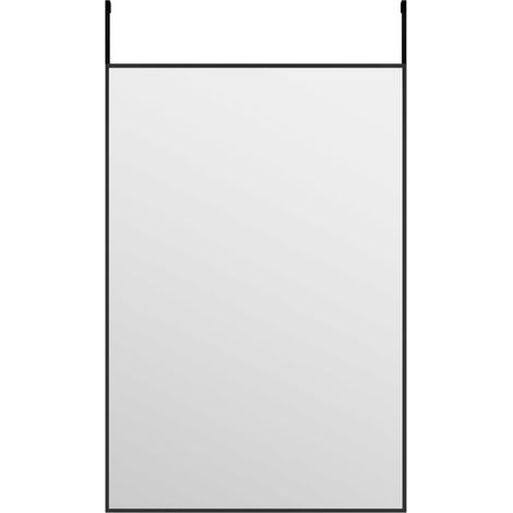 Miroir de porte Noir 40x60 cm Verre et aluminium