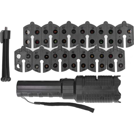 Projecteur lumineux pour enfants, 12 cartes, 6 LED, lumière blanche, portable, avec trépied (1/5)