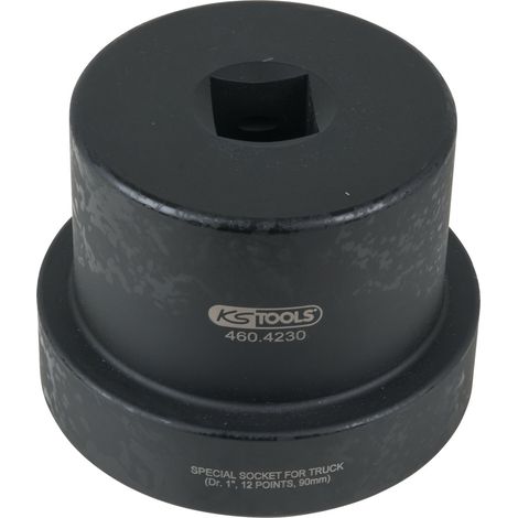 KS Tools 1" Achsmuttern-Schlüssel mit Führungsbund, 12-kant, 90 mm - 460.4230 (1/3)