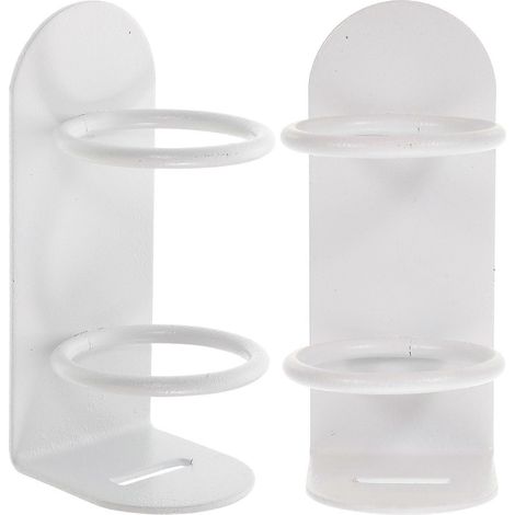 supports à brosses à dents électriques sans perçage, en fer, sans clous.-9.50X4.50X3.80CM-White