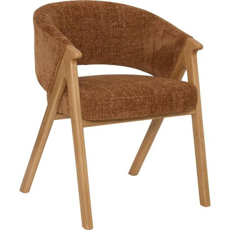 Chaise Fauteuil Design "Amza" 79cm Bronze (1/5)