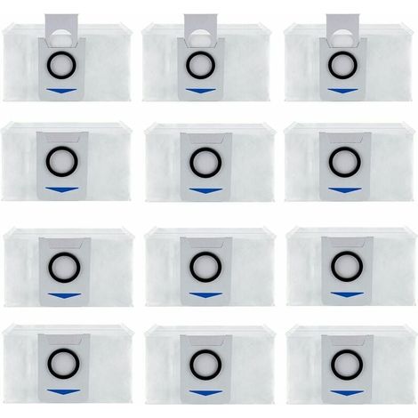 12er Pack Staubsaugerbeutel Zubehör für Ecovacs Deebot X1 Omni / X1 e Omni, Staubsauger Ersatzzubehör Staubbeutel (1/4)