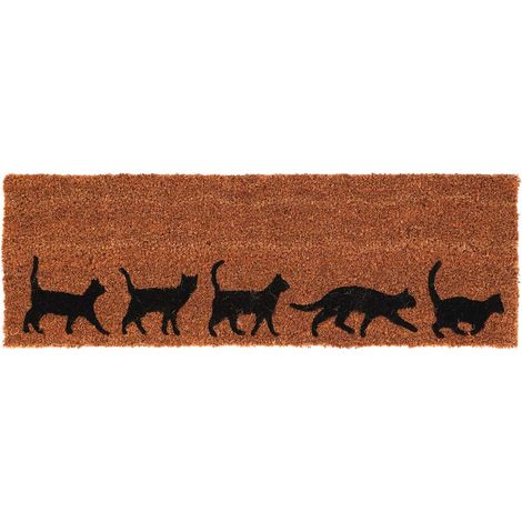 Zerbino con motivo di gatto 75x25 cm