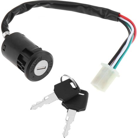 Zündschalter für Motorräder, Zündschalter, Ersatzzündschlüssel, Ersatzzündschalter für Taotao ATV Quad Dirt Bike Pocket Bike Elektroroller (1/5)