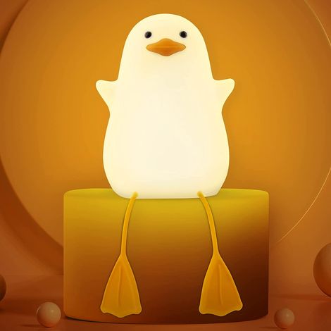 Veilleuse pour enfants, Veilleuse Bébé Mouette Mignonne,LED Veilleuse Silicone Lampe (1/5)