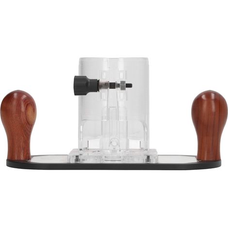 Socle de protection transparent en plastique pour affleureuse et défonceuse, accessoire menuiserie bricolage outil électrique (1/5)