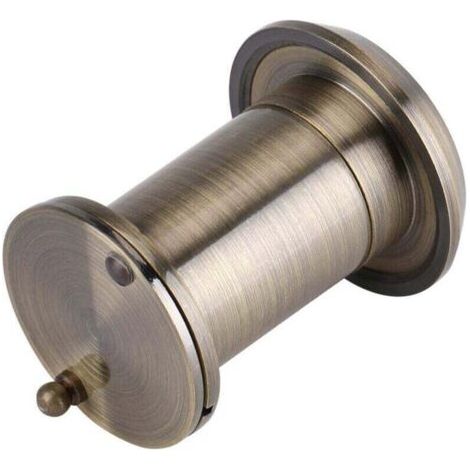 BARKBUSTERS 22mm 220 ° HD visionneuse de Porte Judas Grand Angle de Vision avec Couvercle de confidentialité Robuste Accessoires de Porte antivol en Verre Optique en cuivre(Bronze) (1/4)