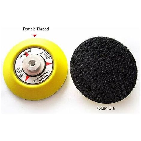 75mm self-gripping sanding pad – Micro hook and loop fastening – Compatible with drills and grinders – For hardwood and teak (1/4)