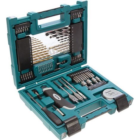 Makita – Coffret multi-outils 71 pièces – Embouts et forets pour bois, métal, béton – Boîte de rangement – Dimensions 26x29,5x6,5 cm (1/10)
