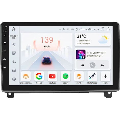Radio de voiture, écran QLED, compatibilité avec smartphone, compatible avec Peugeot 407 2004-2011, S8-8G 128G-8core-4G LTE (1/2)
