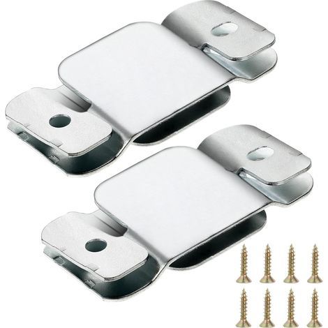 Ensemble de 4 connecteurs pour bancs, connecteurs pour bancs modulables, connecteurs de meubles emboîtables avec vis, connecteurs universels en acier inoxydable, fixation de meubles, verrouillage, sup (1/5)