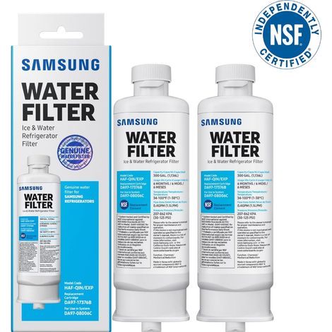 2er-Pack Ersatzwasserfilter für Samsung Kühlschränke DA97-17376B DA97-08006C HAF-QIN HAF-QIN/EXP (1/3)