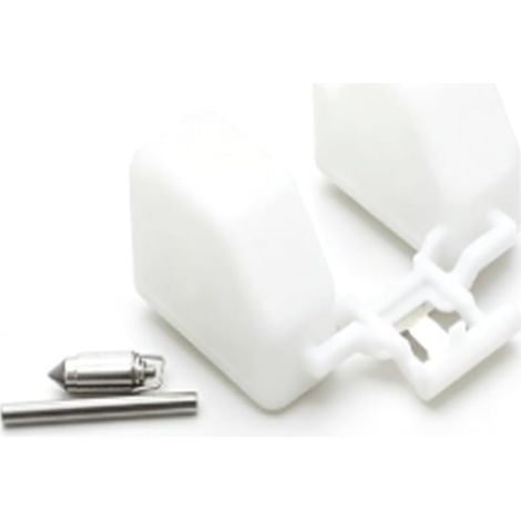 Kit de soupape à aiguille à flotteur de carburateur pour Grizzly 660 YFM660 – Pièces de reconstruction en résine avec boulon d'étanchéité pour entretien de générateur de tondeuse à gazon blanc argenté (1/5)