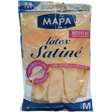Latex Satin Gummihandschuh Taille M 251027 - Mapa