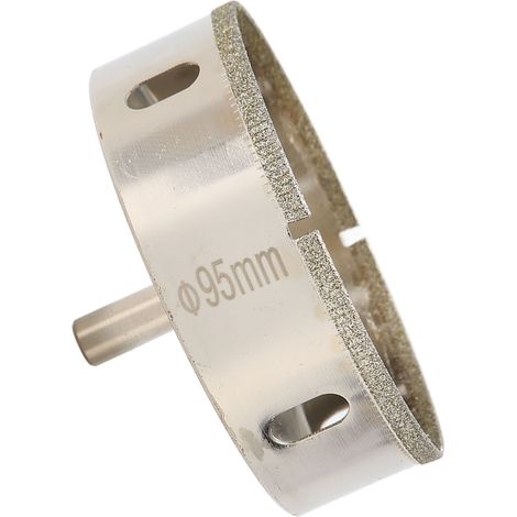 Foret diamanté de 95 mm pour scie cloche, céramique, porcelaine, verre, marbre, granit et quartz. (1/5)