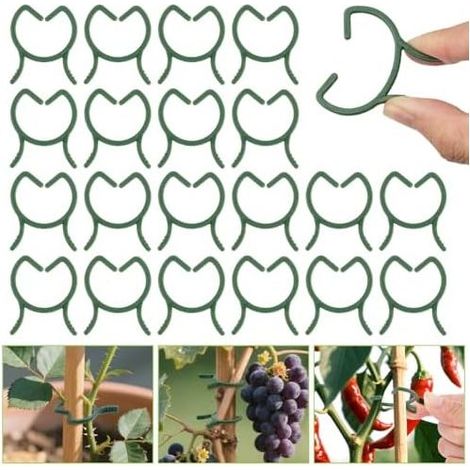 210 Pflanzenclips, Kletterpflanzen-Stützclips, Stängelhalterungen (groß) - Stückzahl Groß (1/5)
