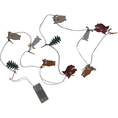 Star Trading Guirlande lumineuse décorative avec motifs animaux 'Forest Friends', batterie, bois (1/5)