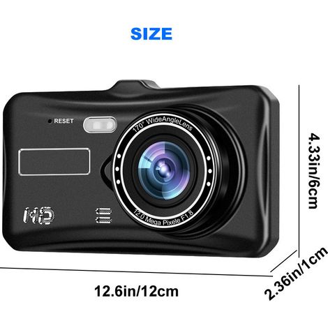 H301 HD-Auto-Blackbox-DVR mit 4-Zoll-2,5D-Touchscreen, Dual-Aufnahme, WLAN und App – Einzelaufnahme