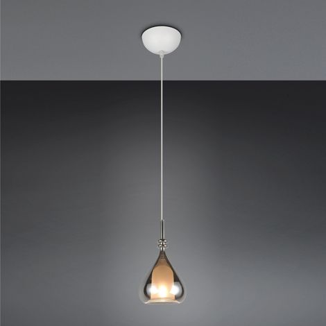 LAMPADARIO E14 ALDEA 12CM BIANCO/CROMO (1/4)
