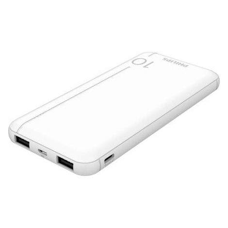 Powerbank 10000mAh Philips DLP1810NW/62/ Blanca
