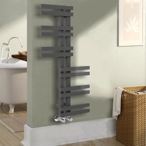 Bathroom Heated Towel Reversible Radiator 1000x550mm Anthracite (1/5)