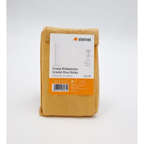 Steinel 084615 Standard Ø7 mm, cartucce da 240 g, 40 stick trasparente per pistole per colla a caldo, 150 mm, Ø 7 mm (1/4)