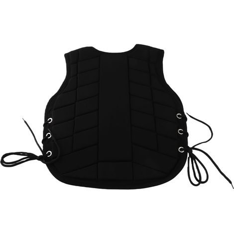 Gilet d'équitation enfant avec fermeture éclair sur le devant, rembourré, équipement de protection pour l'équitation (CM) (1/5)