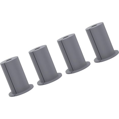 Passe-câble Ethernet 1 pouce, 4 pièces, passage mural en caoutchouc pour la maison et l'extérieur, gris (1/5)
