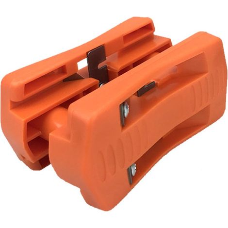 Machine à rogner le bois à tête plate (orange) Raboteuse manuelle, raboteuse manuelle pour le travail du bois, bande de chant, racloir à chants, aplanisseur en plastique, outils manuels pour le travai (1/5)