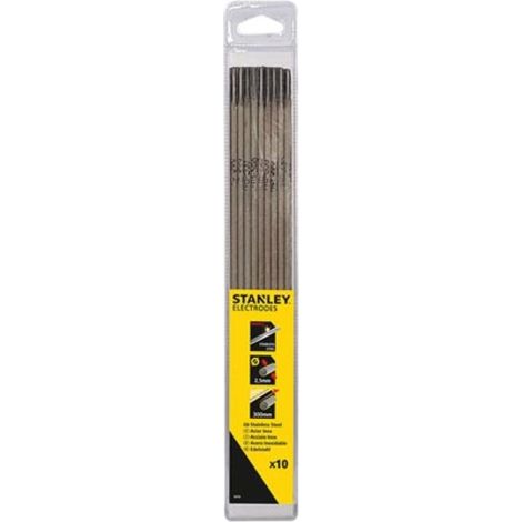 Equipo de soldadura stanley - electrodos de acero inoxidable d2.5 x 300 - 10 uds./blíster