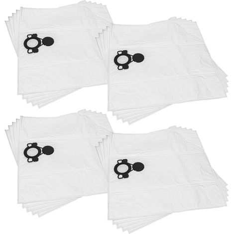 vhbw 20x Vacuum Cleaner Bag compatible with Milwaukee AS500ELCP Vacuum Cleaner, Microfleece, 61 cm x 59 cm, White (1/4)