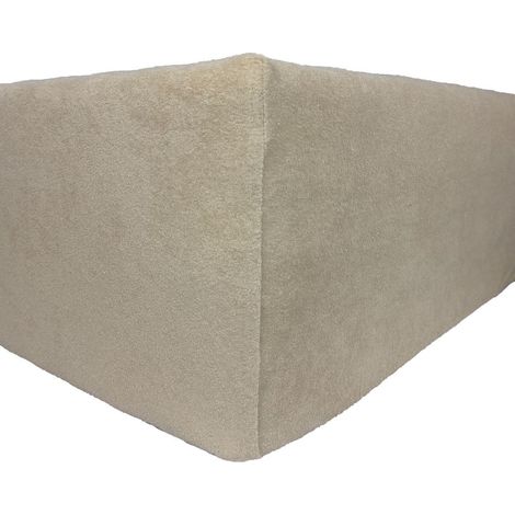 Drap-housse Terry Deluxe - Beige 80x200 avec élastique - Produit de polissage (1/2)