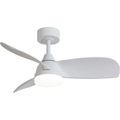 LED-Standventilator mit integrierter Beleuchtung, weiß, 18 W, 2000 lm, einstellbare Farbtemperatur (1/5)