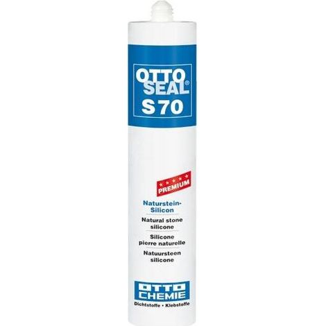 Ottoseal S 70 - Silicone pierre naturelle premium - Otto Chemie - Gris sanitaire mat