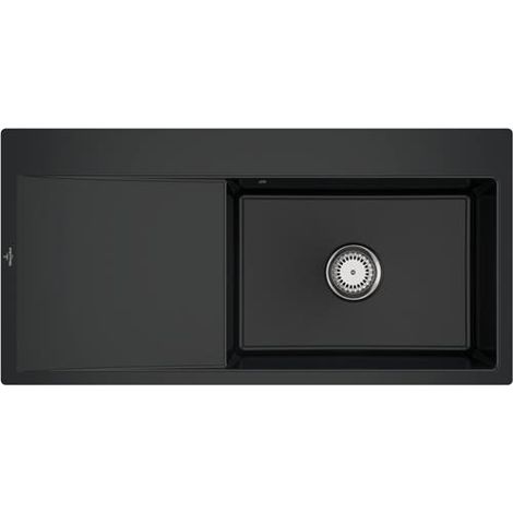 Carrelage VB SP Subway Style 60 Plat 980x490mm Ablgarn. IB re céramique. Noir pur