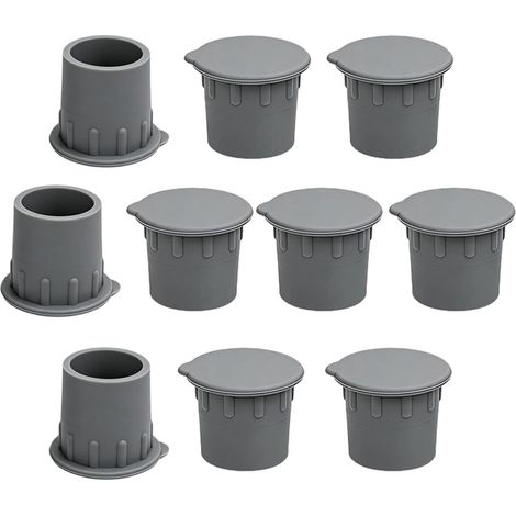 Bouchons pour barrière de piscine 10 Pièces bouchons de trous pour terrasse  Obturateurs pour trous de barrière de piscine pour jardin extérieur résidentiel et commercial (1/5)