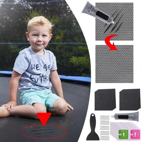 Kit de réparation pour trampoline (pour réparer les trous ou les fissures du tapis), nettoyant pour sols 1 ml, désodorisant pour tapis, eau de Javel haute pression pour accessoires de salle de bain (1/5)