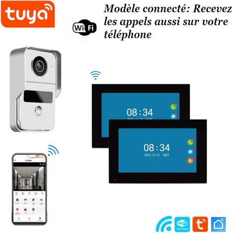 Visiophone connecté wifi pour maison à étages avec 2 écrans (1/4)