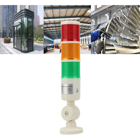 Dreilagiger, faltbarer LED-Alarmturm mit 24-V-Industrie-Wärmelampe