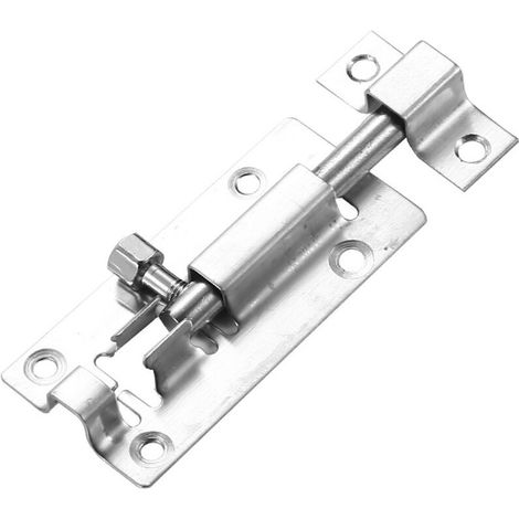 door security slide latch lock with 2 pack keyless entry, thickened heavy duty steel sliding, easy to install gate (1/5)