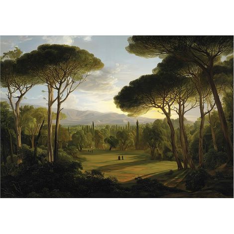 Papier peint mural forêt nature arbres intissé grand format design intérieur salon chambre pas cher 150x105 cm (1/5)
