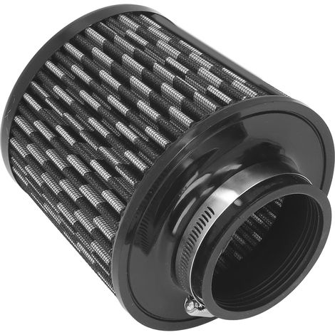 Filtre à air conique universel 76mm/3in, admission haute performance, embout conique à serrage rapide, remplacement pour tuning auto, filtration optimale, couleur argent, compatible voitures modifiées (1/5)