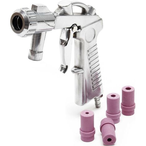 Pistola de chorro de arena de aire comprimido 2-8 bar boquilla de chorro de arena de aluminio 160002779 (1/5)