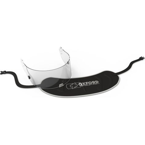 Visiera per casco Oxford in poliestere nero (codice OL265)