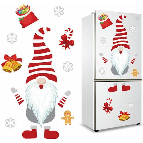 Noël Aimant de réfrigérateur magnétique doux Bonhomme de Neige réfrigérateur Autocollants PVC fenêtre Murale Autocollants décorations de Noël pour réfrigérateur, Porte en métal, Garage, armoires de Bu (1/3)