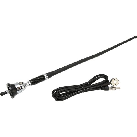 Antenne passive pour autoradio, en caoutchouc souple, avec amplificateur intégré, universelle AM/FM, pour voiture et camion. (1/4)