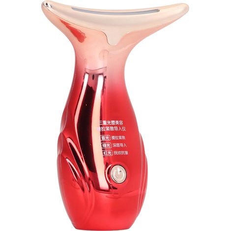 Masseur Visage et Cou Électrique Toivize Lifting Fermeté Peau Anti-rides LED Rouge Vert Bleu Modes Vibrants Soins Beauté (1/5)